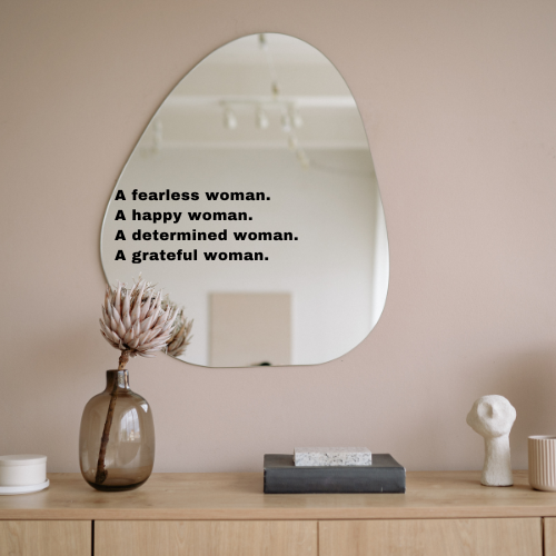 A fearless woman. A happy woman. A determined woman. A grateful woman.