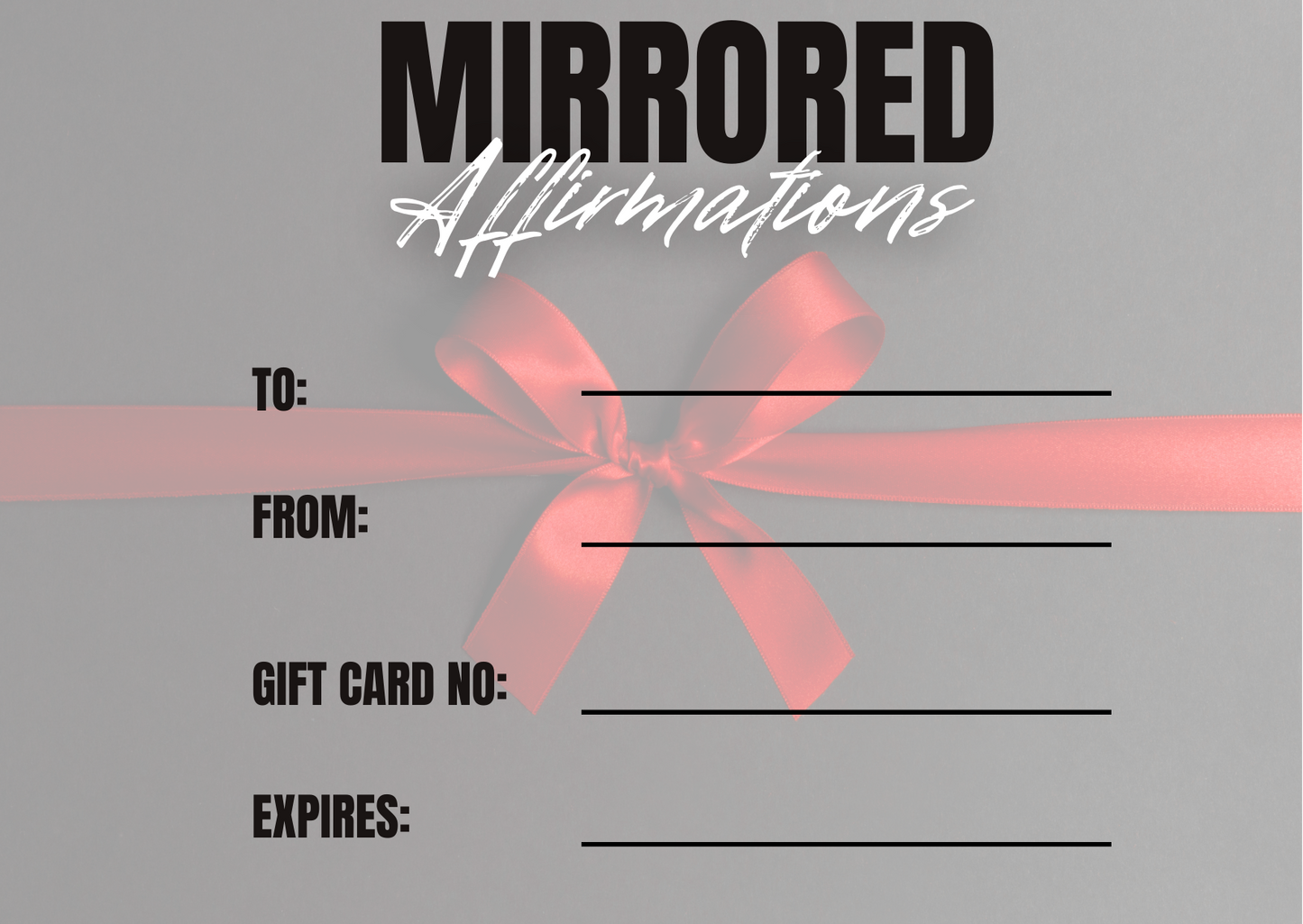 $50 Gift Card - Positive Affirmation Gift Card