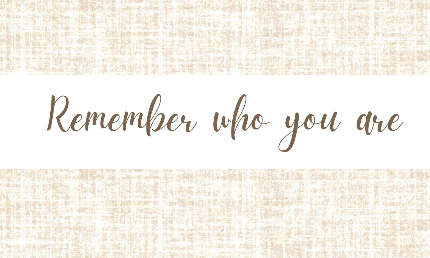 Textured Wall Affirmation Sticker – Remember who you are