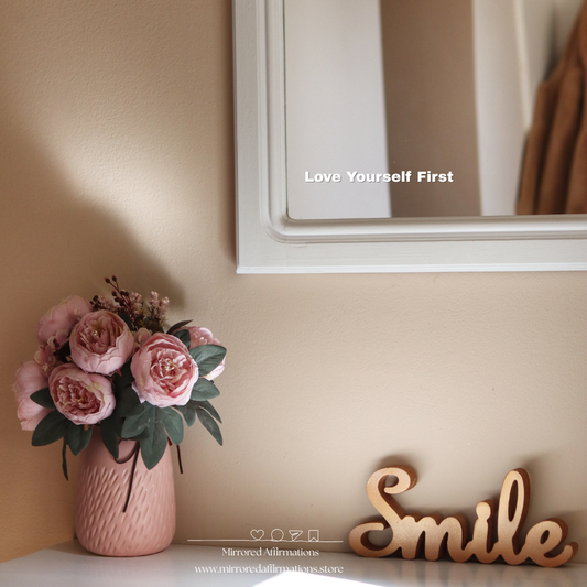 Love Yourself First – Premium Affirmation Sticker for Daily Self-Love