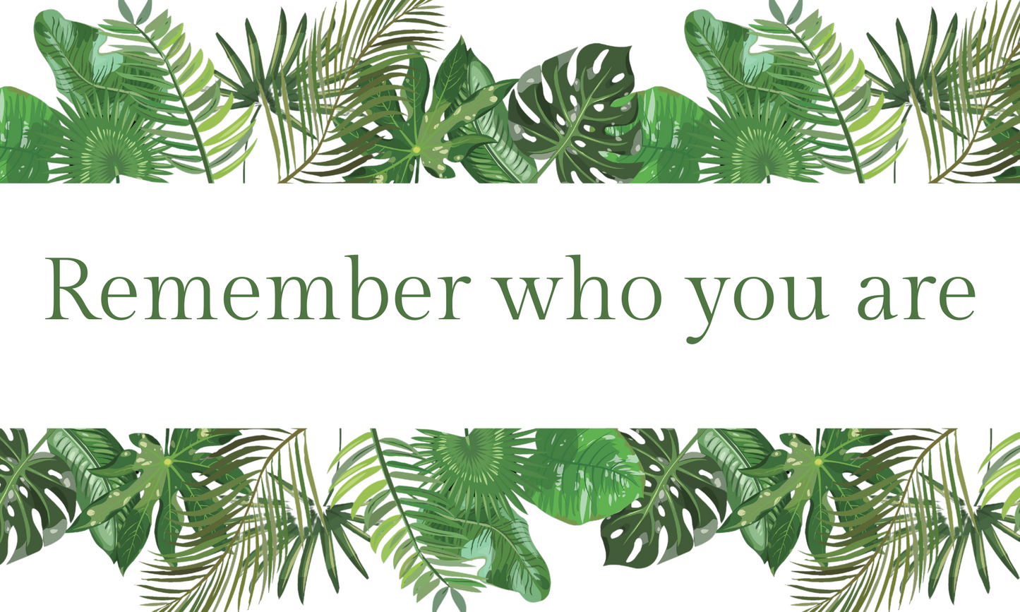 Textured Wall Affirmation Sticker – Remember who you are