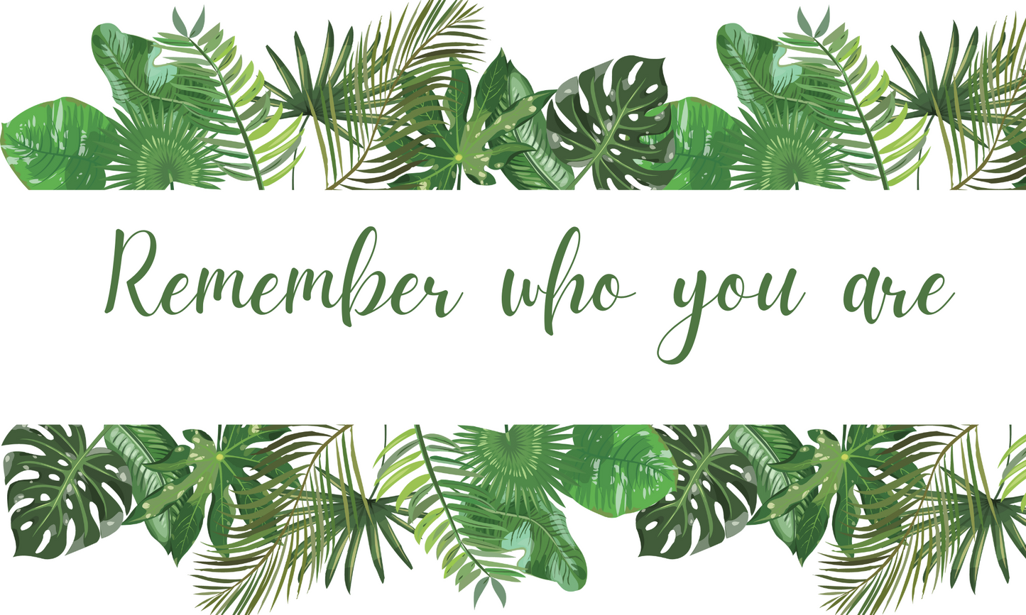 Textured Wall Affirmation Sticker – Remember who you are