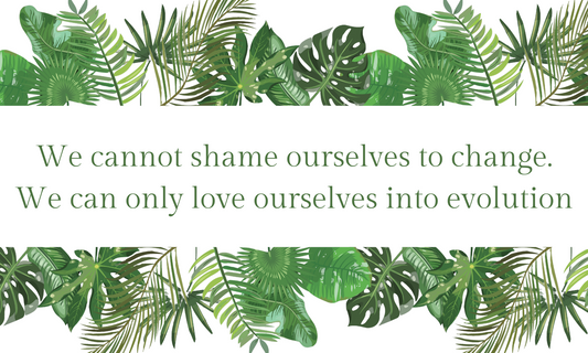 Textured Wall Affirmation Sticker – We cannot shame ourselves to change